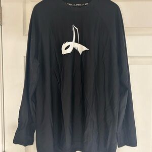 Black Long Sleeve Workout Shirt
